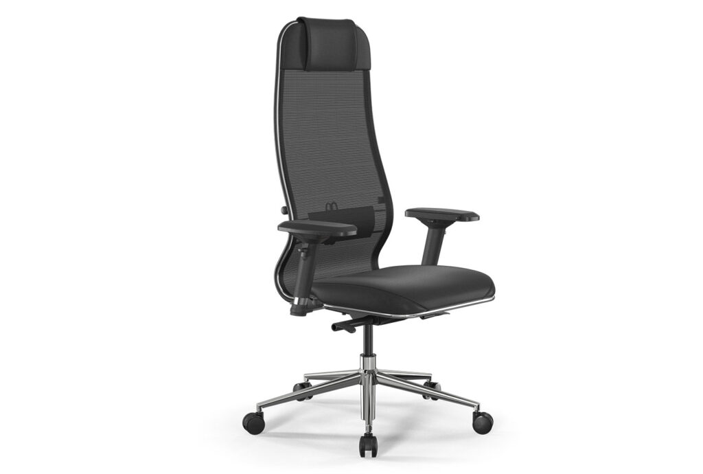 Pisarniški stol ERGOLIFE B1-115D, PU črna+mreža