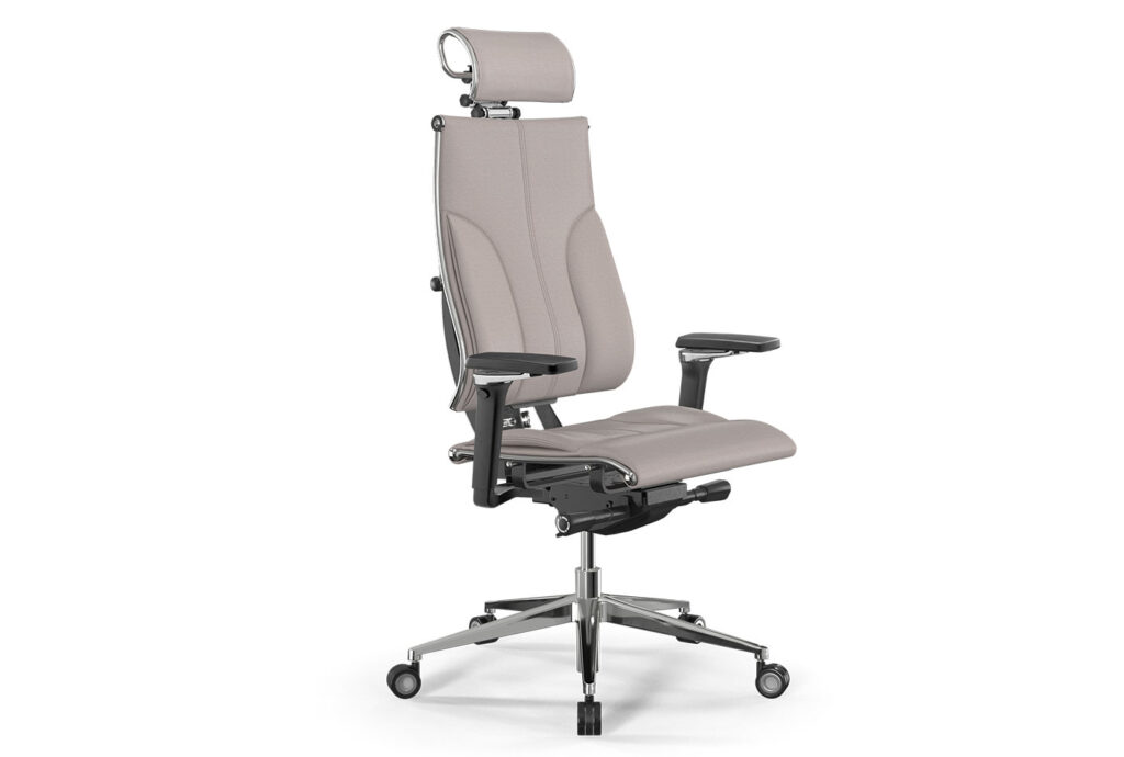 Pisarniški stol METTA Y 4DF B2-10D, svetlo beige, 5D nasloni