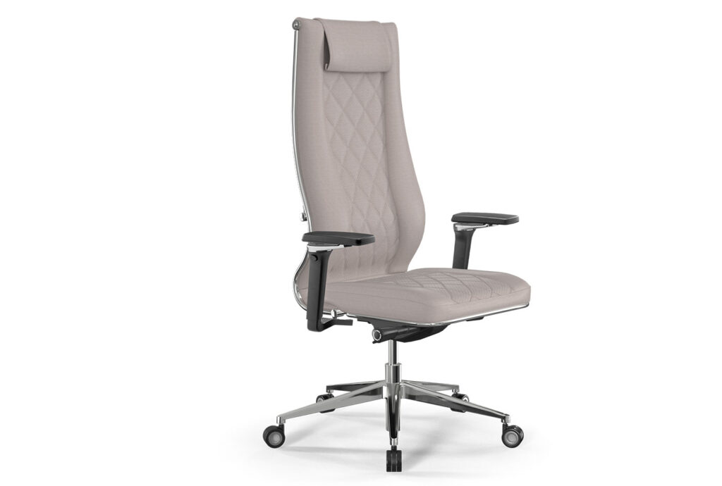 Pisarniški stol METTA SAMURAI L1-18D, svetlo beige, 5D nasloni